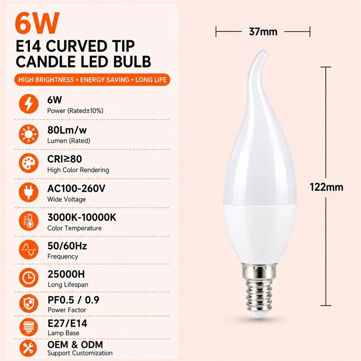 Bent-Tip Candle Bulb suppliers